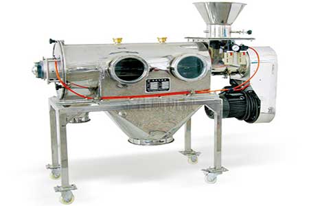 臥式氣流篩進料口出現(xiàn)飛料怎么辦？